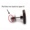 6 in 1 Nail-Free Detachable Button Jeans Waist Adjustment Buckle Set, Colour: 32mm (Gun Black)
