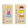 Onshine Five-Layer Human Body Structure Puzzle Wooden Puzzles For Children Physical Cognition(Girl)