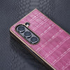 For Samsung Galaxy Z Fold6 5G Electroplated PC Crocodile Pattern Folding Phone Case(Red)