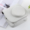 Retro Style Full Body Camera PU Leather Case Bag with Strap for FUJIFILM instax mini 9 / mini 8+ / mini 8(White)