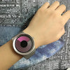 Creative Swirl Design Luminous Watch withouPointer(Purple)