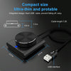 USB Computer Volume Adjuster Multimedia Audio Line Controller Speaker Knob Switch(Black)