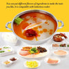 Stainless Steel Hot Pot Thick Non-magnetic Clear Soup Pot Double-eared Hot Pot, Size:32cm