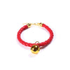 Red PU Leather Pet Collar with Bell, M (25-30cm), Cats & Small Dogs