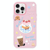 For iPhone 15 Pro Max Skin Feeling Jelly TPU Hybrid PC Phone Case(Cake Pink)