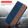 For Xiaomi Redmi Note 9T 5G Stitching Side-Magnetic RFID Leather Phone Case(Royal Blue)