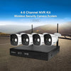 SriHome 6CH 1080P Wireless NVR Security System - 6 Cameras, Human Detection, US Plug