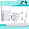 300Mbps Wireless-N Range Extender WiFi Repeater Signal Booster Network Router with 2 External Antenna, EU Plug(Black)
