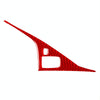 Car Carbon Fiber Driver Panel Decorative Sticker for Infiniti Q50 2014-2020, Left Drive(Red)