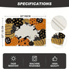 Halloween Cartoon Linen Placemat Kitchen Restaurant Decorative Insulation Pad(Pumpkin)