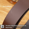 115cm Crocodile Pattern Leather Men Business Belt Without Buckle(Black Brown)