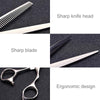 Fashion Durable Sharp Hairdressing Hair Cutting Shears/Scissors and Barber Thinning Tooth Shear(Silver Thinning scissor)