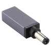 PD 18.5V-20V 5.5x2.1mm Male Adapter Connector (Silver Grey)