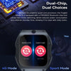 Model X 1.99 inch IP68 Waterproof Android 9.0 4G Dual Cameras Matte Smart Watch, Specification:2GB+16GB(Black Orange)