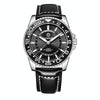 OCHSTIN 7019G Multifunctional Quartz Waterproof Luminous Men Leather Watch(Black)