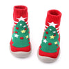 D2293 Children Cartoon Christmas Floor Socks Non-slip Shoes, Size: 24-25(Christmas Tree)