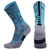Basketball Stockings Boxing Roller Skating Riding Sports Socks, Size: L 39-42 Yards(Blue Black)