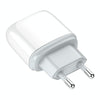 LDNIO Q229 QC3.0 / PD20W USB + Type-C Fast Charger with 1m Type-C to 8 Pin Cable, Plug Type:EU Plug(White)