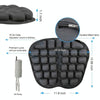 IN-SC003 Car Office Inflatable Airbag Seat Cushion, Style: Electric Water Inflatable Dual-Use (Grey)