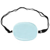 Children Silk Blackout Eye Mask Strabismus Correction Covering Eye Patch(Light Green White Edge)