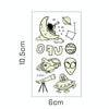 20 PCS Cartoon Spaceship Luminous Children Tattoo Stickers(Y-011)
