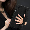 For Galaxy Tab A8 10.5 2021 X200/X205 Honeycomb EVA+PC Tablet Case with Strap(Black+Black)