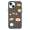 For iPhone 15 Plus Skin Feeling Jelly TPU Hybrid PC Phone Case(Puppy Black)