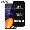 For Samsung Galaxy A60 25pcs High Aluminum Large Arc Full Screen Tempered Glass Film
