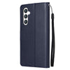 For Samsung Galaxy S25+ 5G 3-Card Slots Multifunctional Leather Phone Case(Blue)