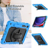 For Samsung Galaxy Tab S9 / S9 FE Silicone + PC Tablet Case(Light Blue+Black)