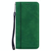 For Samsung Galaxy J5 (2016) / J510 Frosted Business Magnetic Horizontal Flip PU Leather Case with Holder & Card Slot & Lanyard(Green)