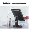 LED Desktop Makeup Mirror Rotatable Dimmable With Touch Switch Vanity Mirrors(Black)