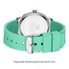 OLEVS 9953 Women Simple Silicone Strap Waterproof Quartz Watch(Green)
