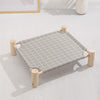 Washable Wooden Pet Bed 47x52cm Grey - Small Dogs