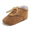 D0772 Cotton Uppers Semi-Rubber Soles Non-Slip Baby Walking Shoes, Size: 13cm(Light Brown)