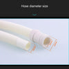 18mm Diameter Plastic Drain Pipe Water Outlet Extension Hose with Clamp for Semi-automatic Washing Machine / Air Conditioner, Size:1m Length
