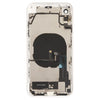 iPhone XR Silver Back Cover Assembly with Side Keys & Wireless Charging
