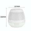 400ml Hollow-out LED Humidifier Wood Grain Air Purifier Aromatherapy Machine Automatic Alcohol Sprayer with Colorful LED Light, Plug Specification:EU Plug(White)