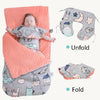 Baby Cotton Anti-Shock Autumn And Winter Thickening Dual-Use Newborn Quilt Baby Peas Blanket Sleeping Bag(Magic Elf Thick With Shoulder Pad)