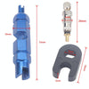 A5588 10 PCS Bicycle French Valve Core with Blue Disassembly Tool