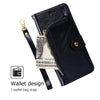 For Samsung Galaxy S25 5G Zipper Bag Leather Phone Case(Black)