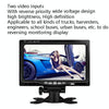 YB-700A 7 Inch Car Display Truck Car Reversing Image HD Monitoring Bus Reversing Display, Specification: Aviation Interface(1024 x 600)