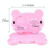 Cartoon Style Foldable Back Car Seat Drink Holder Back Seat Food Tray Storage Organizer Table(Pink)