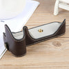For Canon EOS 200D II / 200D Buffalo Texture PU Leather Camera Half Case Base(Dark Coffee)