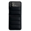 For Samsung Galaxy Z Flip4 Cotton Filling Eiderdown Airbag Phone Case(Black)