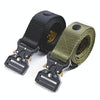 Maden S2001059 Men Retro Casual Weaving Adjustable Belt(Army Green)