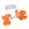 LED Halloween 3D Pumpkin String Lights Bar Shop Ambience Scene Layout Decorative Lanterns, Style: 20 LEDs Always On(Warm White)