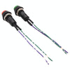 2pcs Car Modification Horn Switch Universal Button Modification Small Switch(Green Button)