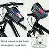 WILD MAN ES12X 1LEVA Hard Shell Bicycle Bag Cycling Phone Touch Screen Front Beam Bag, Color: Red
