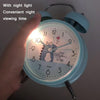 Student Cute Style Bell Alarm Clock Bedside Mute Clock With Light Specification Y36 4 Inch (Green)